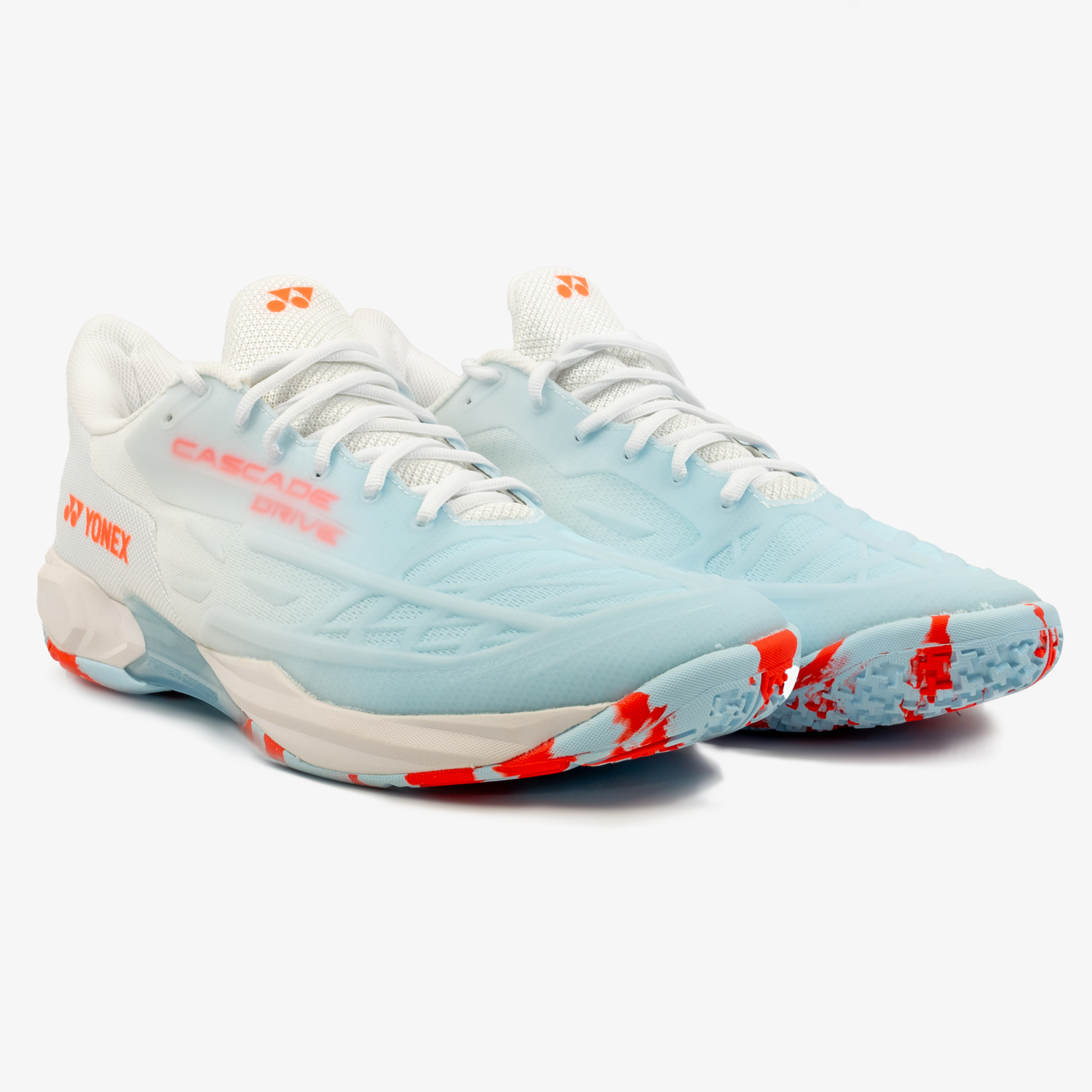 Yonex Cascade Drive 2 (White/Water Blue) Facing Right View