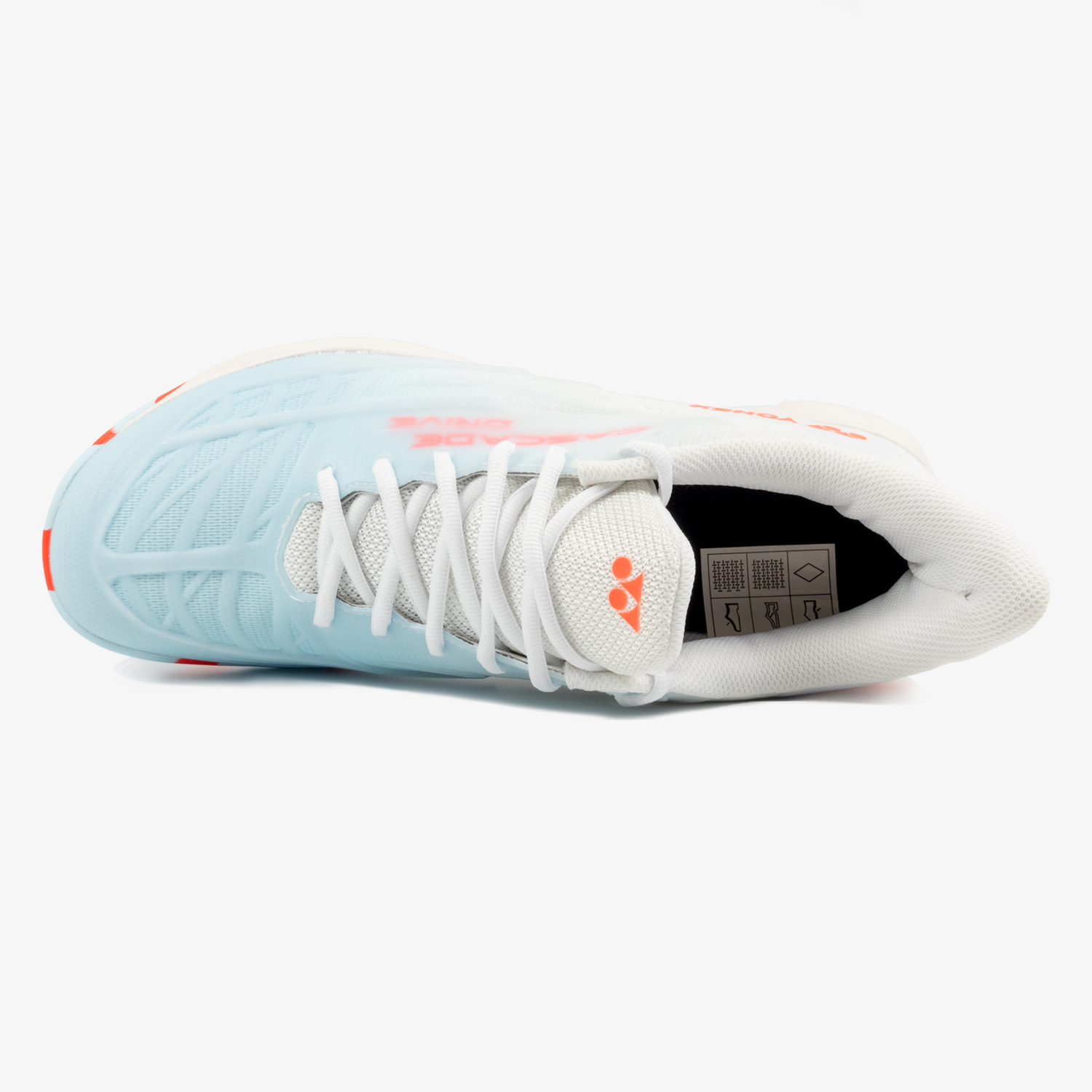 Yonex Cascade Drive 2 (White/Water Blue) Top View