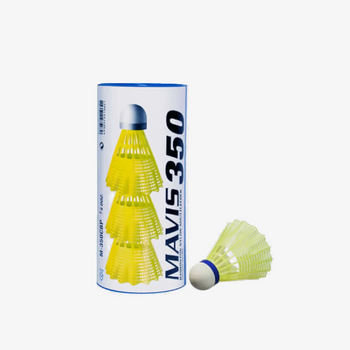 Yonex Mavis 350 Medium Speed Nylon Shuttlecock (Yellow) - 3pcs