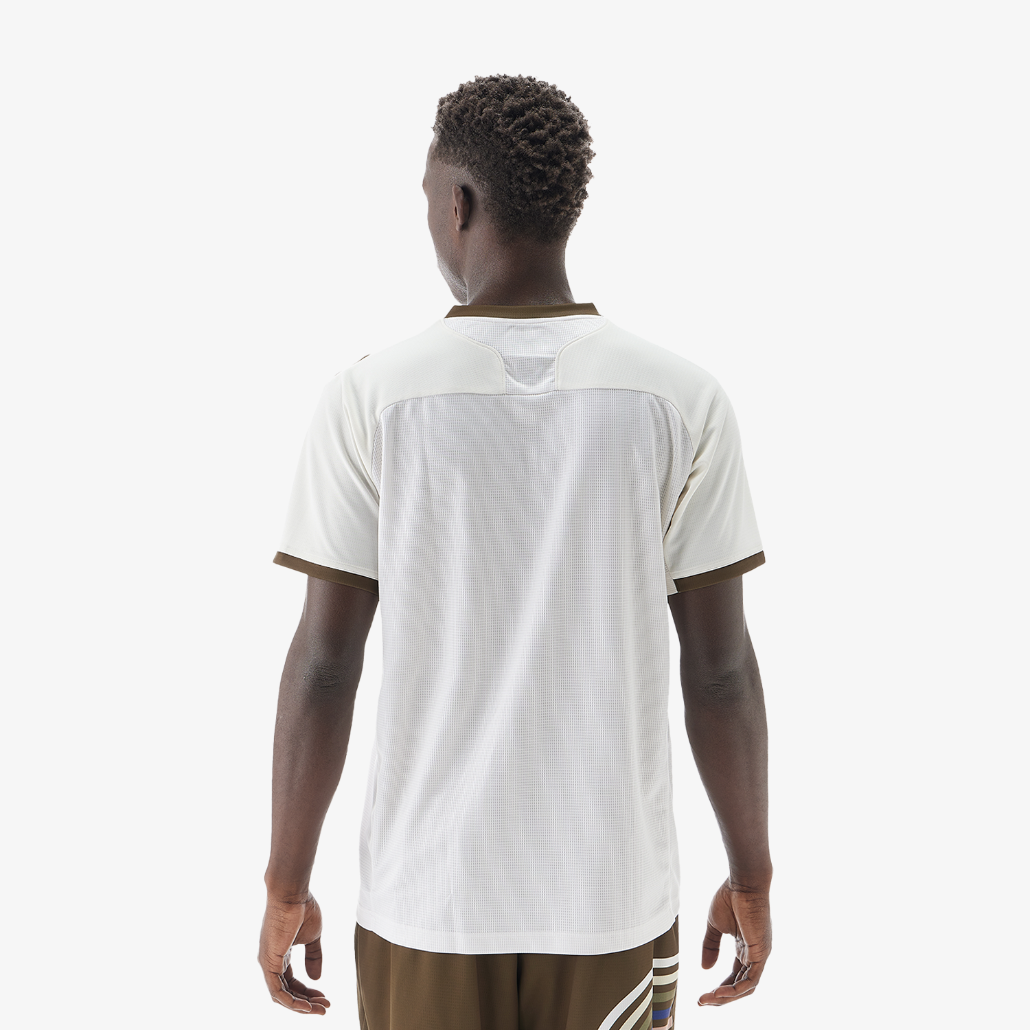 Yonex Men's Crew Neck Shirt 10639NA (Natural) BEHIND VIEW