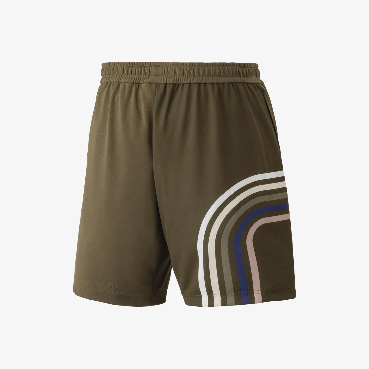 Yonex Men's Knit Shorts 15205OBR (Oil Brown) back view