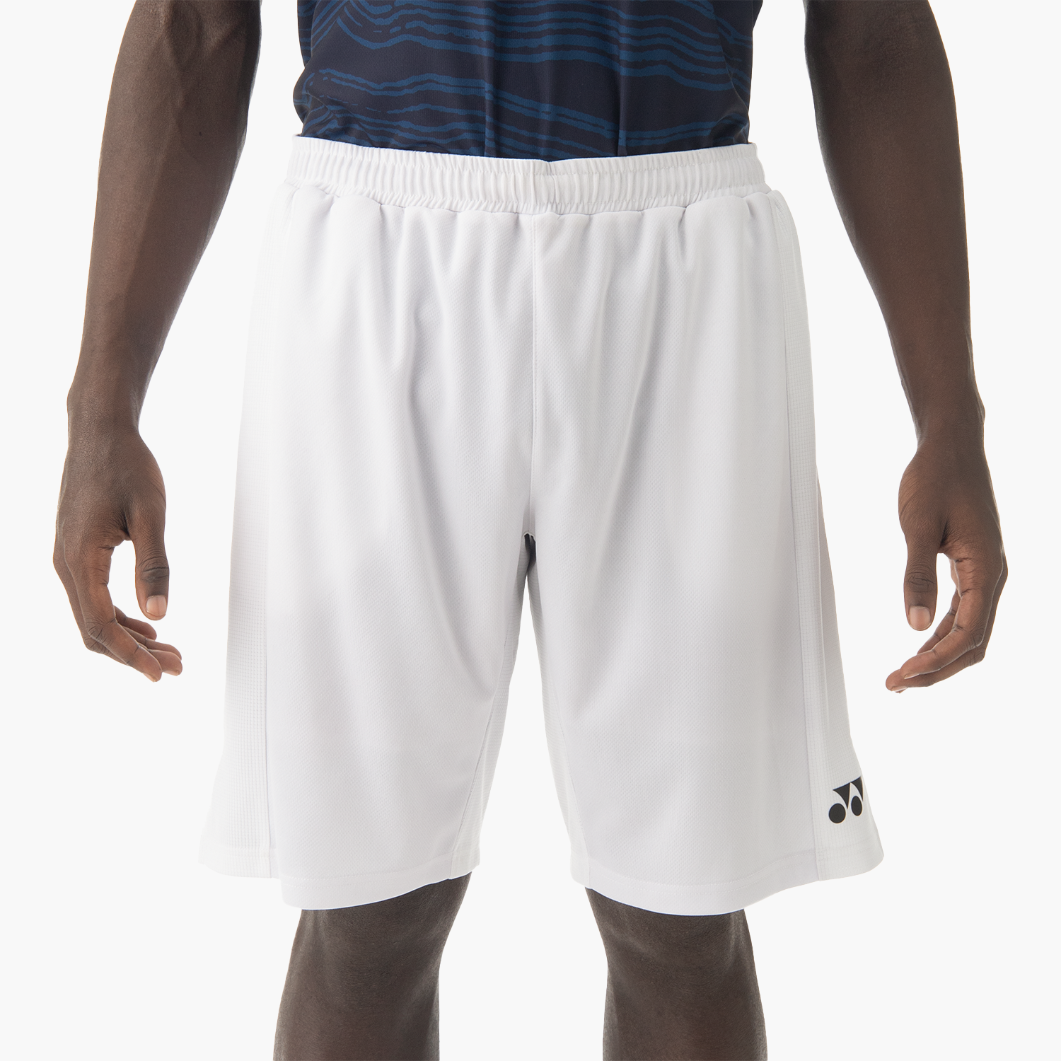 Yonex Men's Shorts YM0051CW (Cool White) front view
