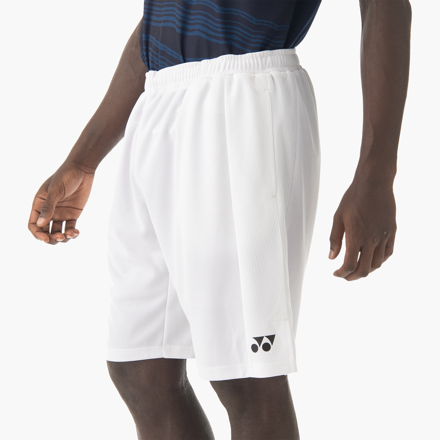 Yonex Men's Shorts YM0051CW (Cool White) side view