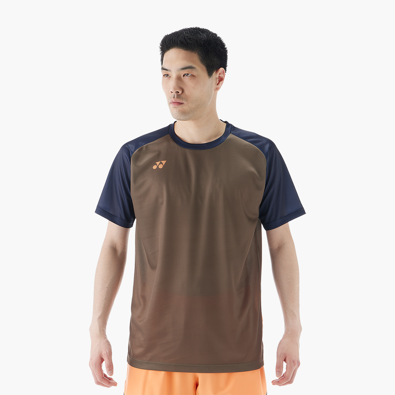 Yonex Men's T-Shirt 16745OBR (Oil Brown) front view