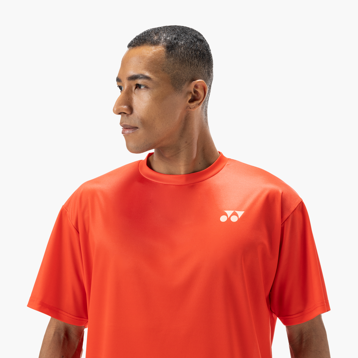 Yonex Men's T-Shirt YM0045PR (Pearl Red) facing left view