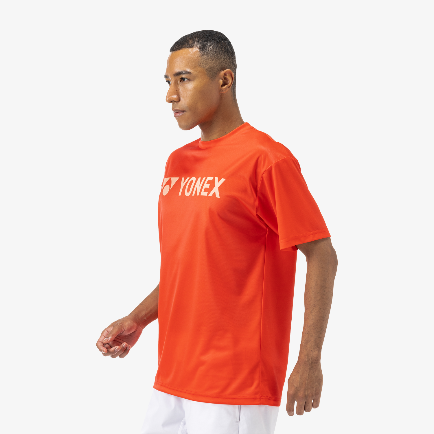 Yonex Men's T-Shirt YM0046PR (Pearl Red) Side View