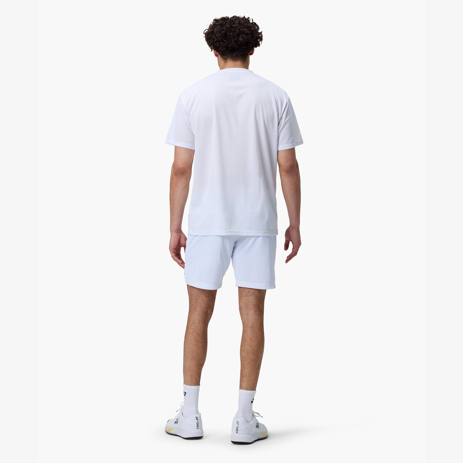Yonex Men's T-Shirt YM0046W (White) Behind View