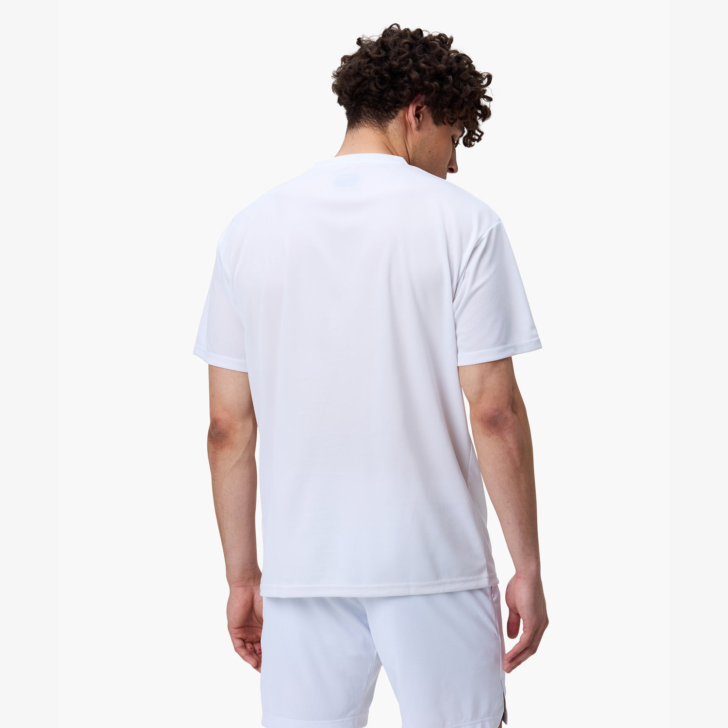 Yonex Men's T-Shirt YM0046W (White) Facing Back View