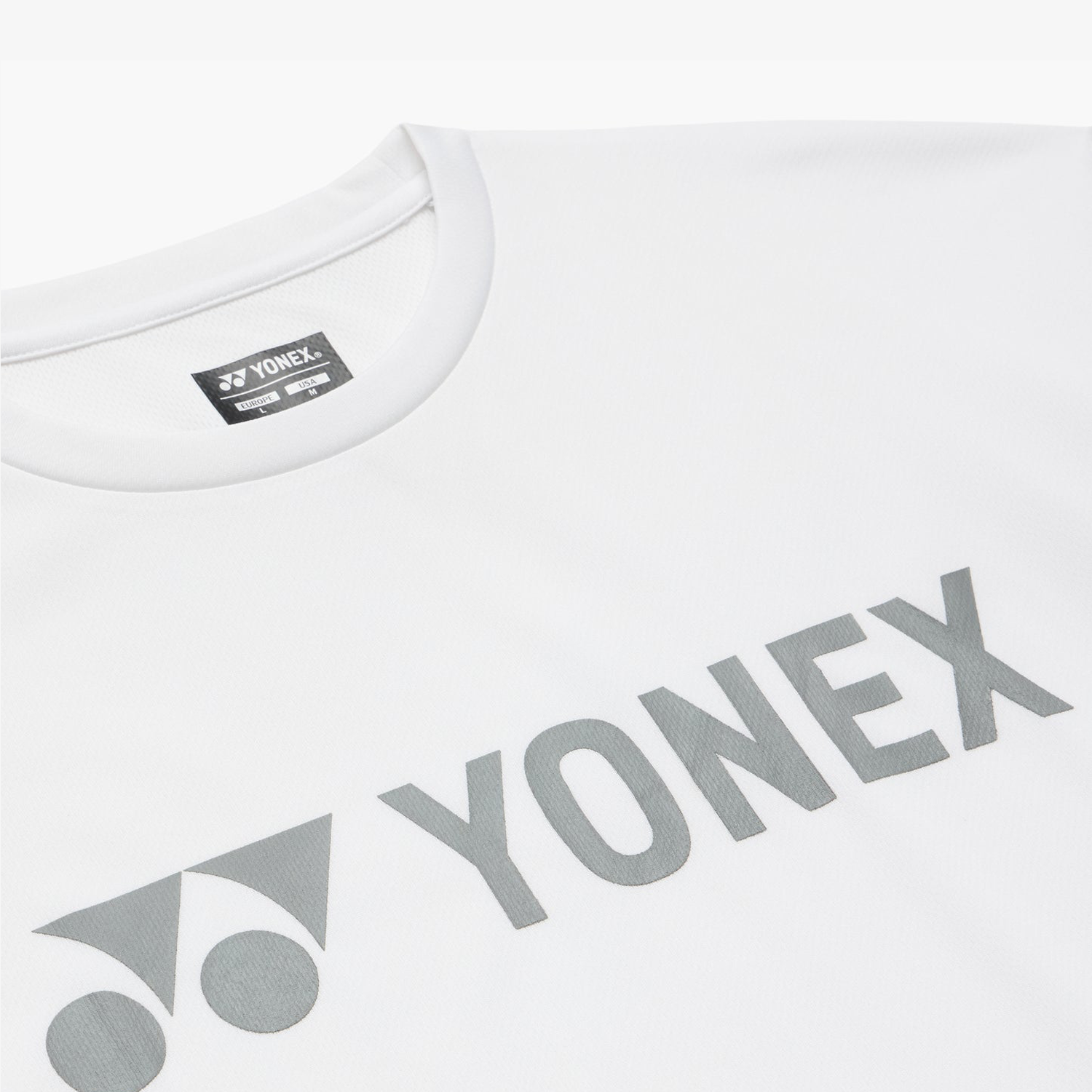 Yonex Men's T-Shirt YM0046W (White) Front Logo View