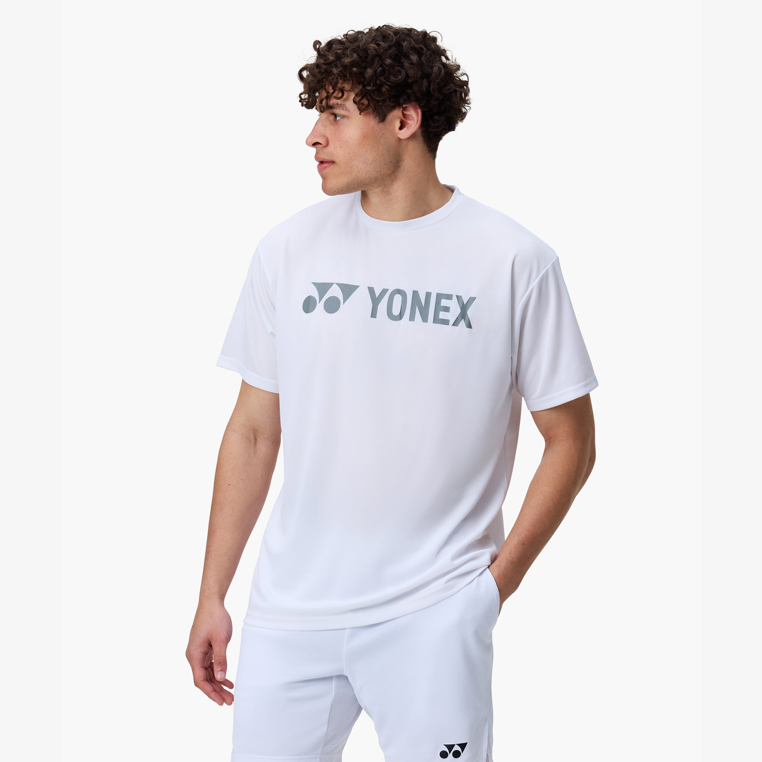 Yonex Men's T-Shirt YM0046W (White) Look Left View