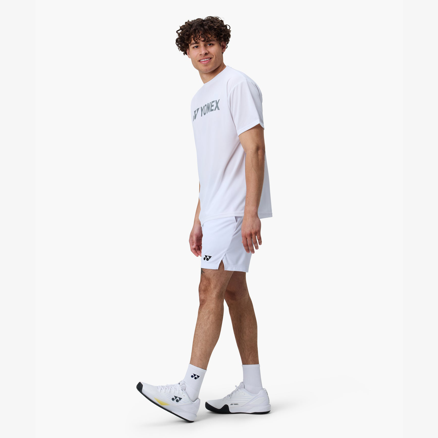 Yonex Men's T-Shirt YM0046W (White) Side View