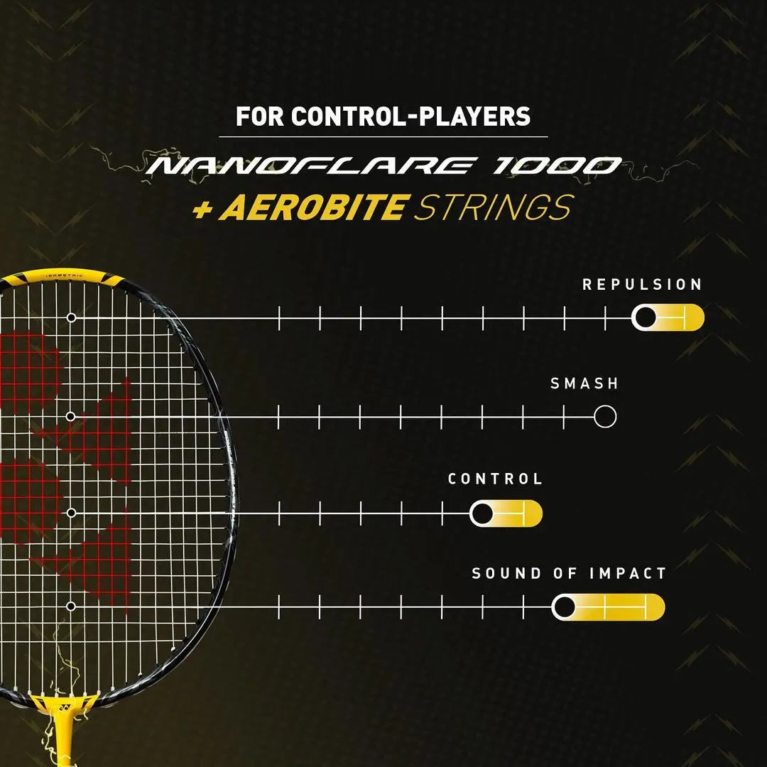 Yonex Nanoflare 1000 Tour (Lightning Yellow) Pre-Strung - JoyBadminton