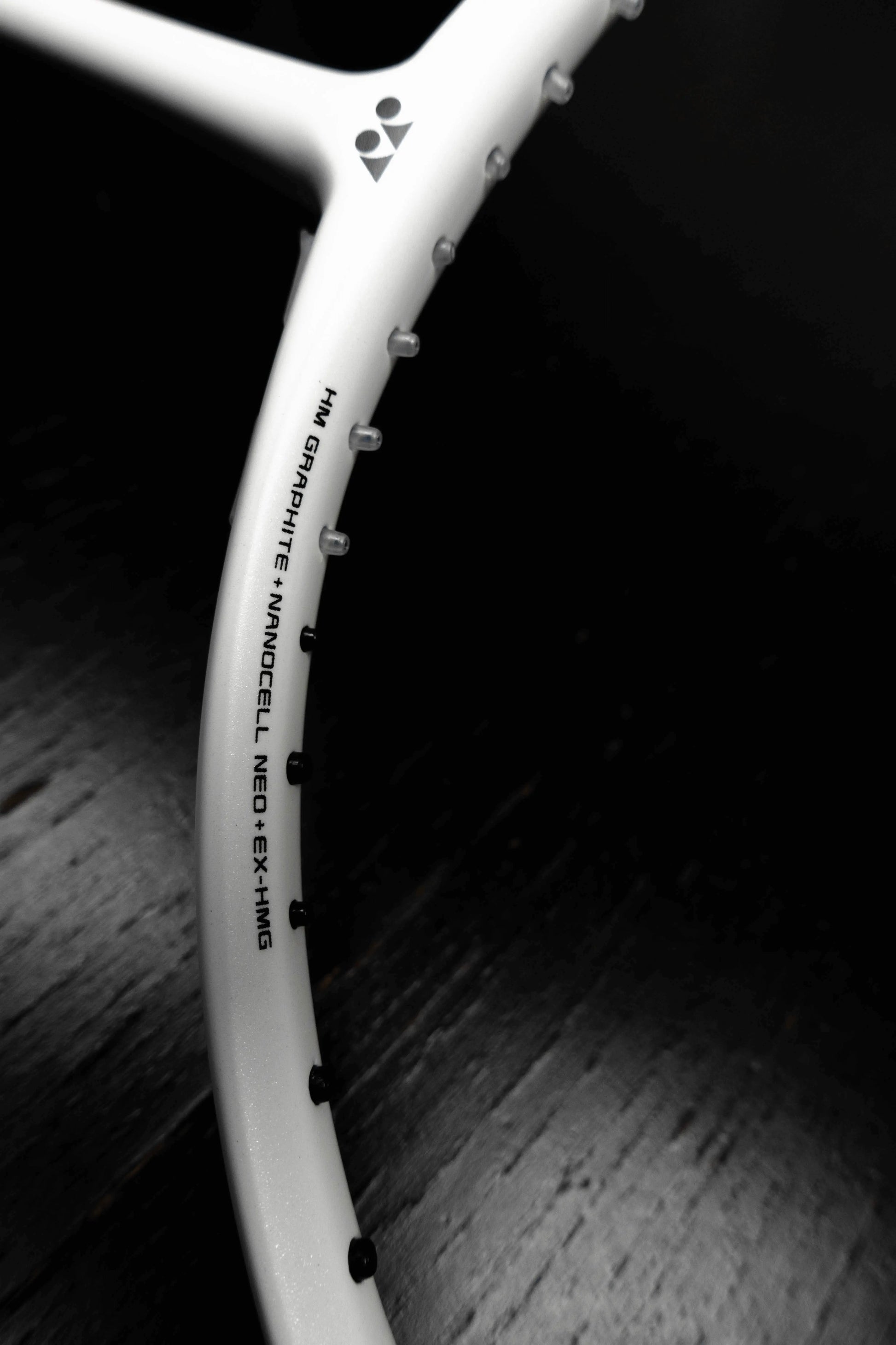 Yonex Nanoflare 555 (Matte White) Bottom Frame View