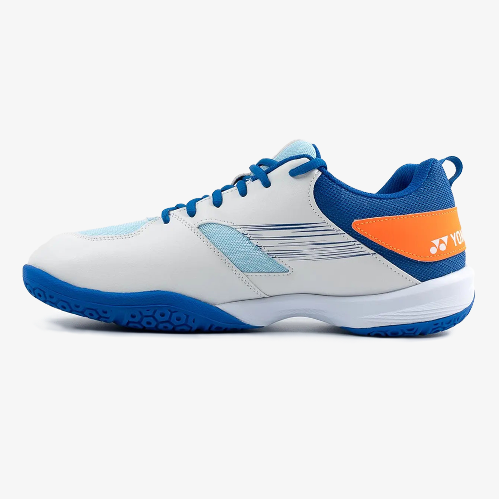 Yonex Power Cushion 37 (White/Blue) Left Side View