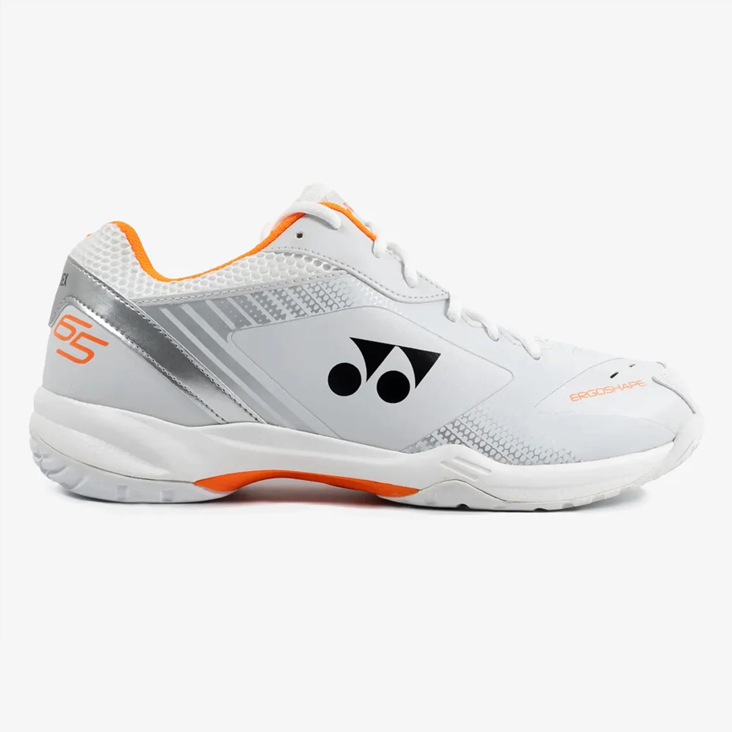Yonex Power Cushion 65 X3 (White/Orange) Right Side View