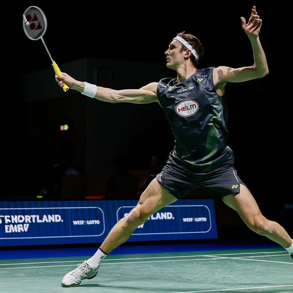 Yonex x Viktor Axelsen Power Cushion 65 Z4 VA Wide Shoe (Grayish Beige) - PREORDER