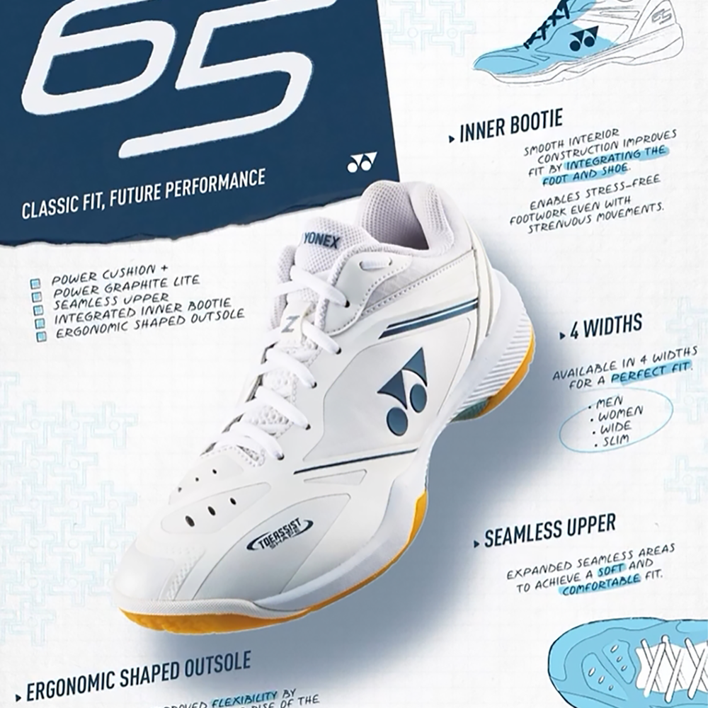 Yonex Power Cushion 65 Z4 Women's Shoe (White) Poster