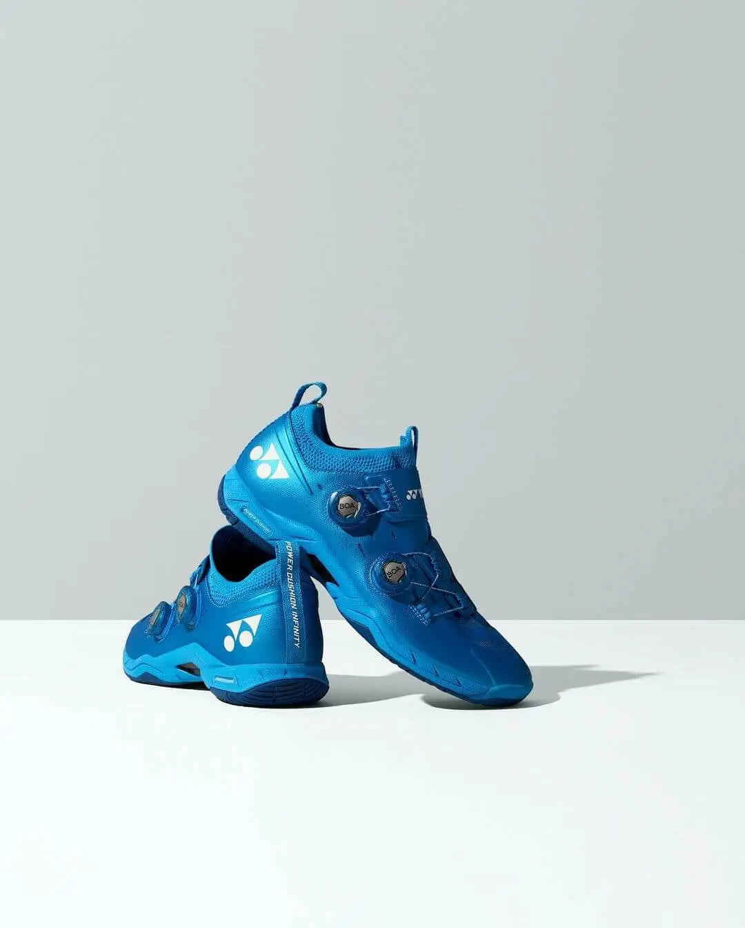 Yonex Power Cushion Infinity 2 Unisex Court Shoe (Metallic Blue) Poster