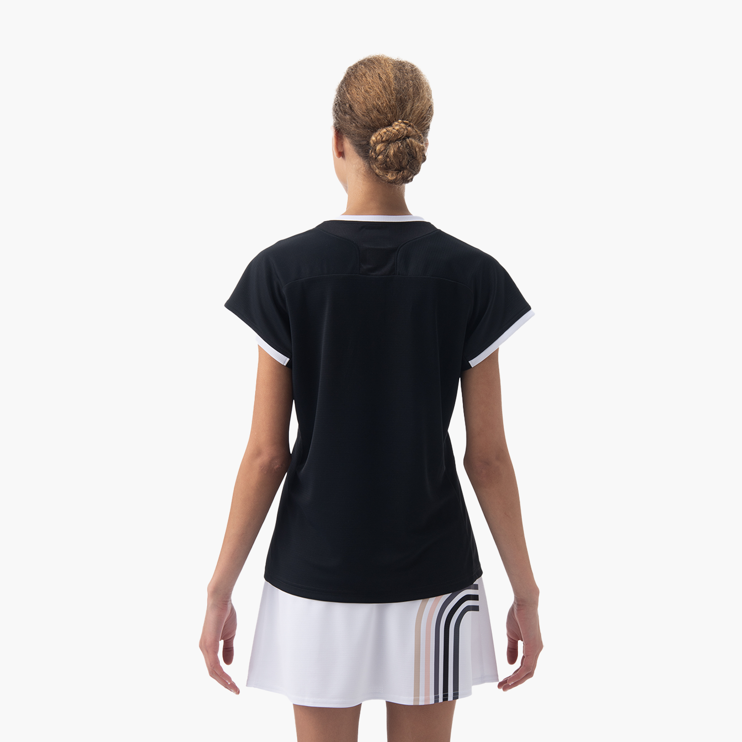 Yonex Women's Crew Neck Shirt 20854BK (Black) BEHIND VIEW