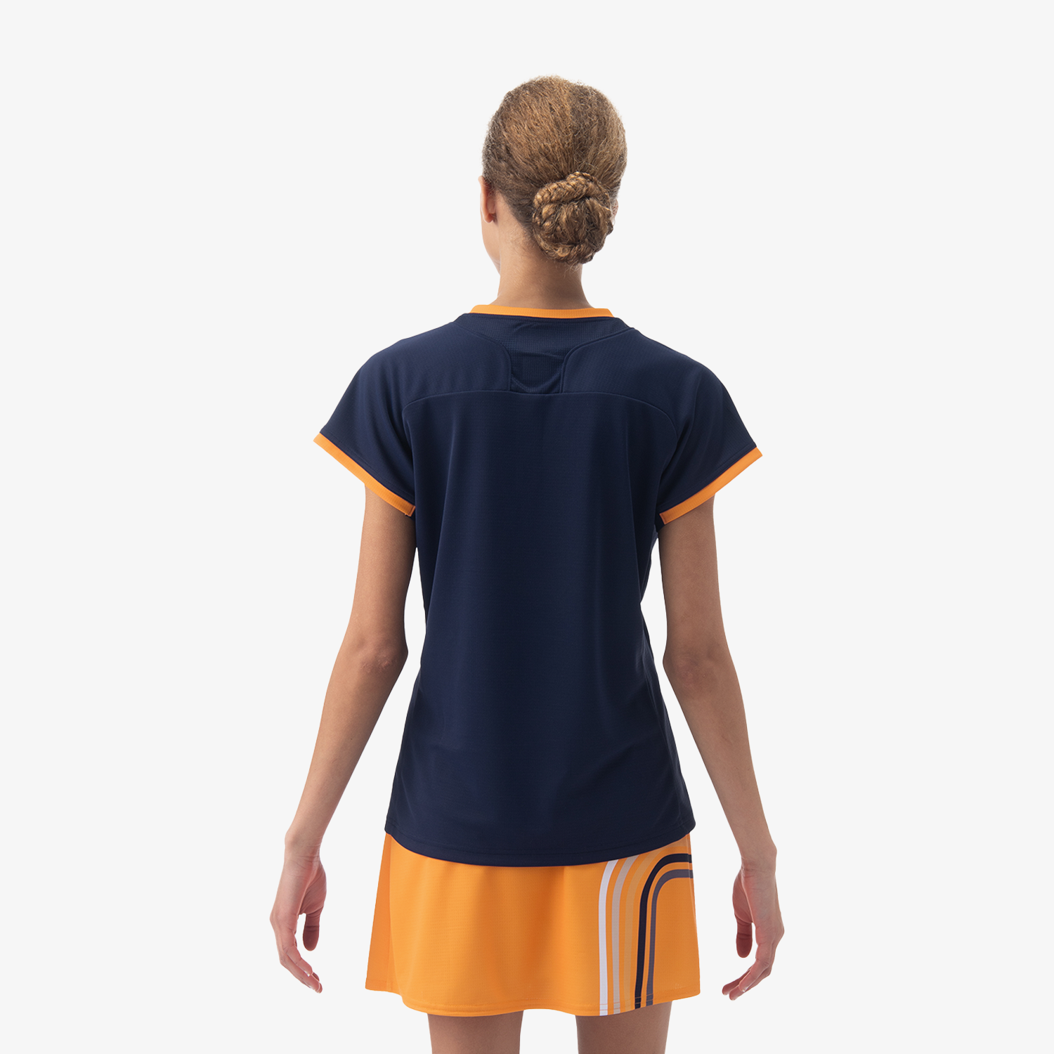 Yonex Women's Crew Neck Shirt 20854DKN (Dark Navy) behind view