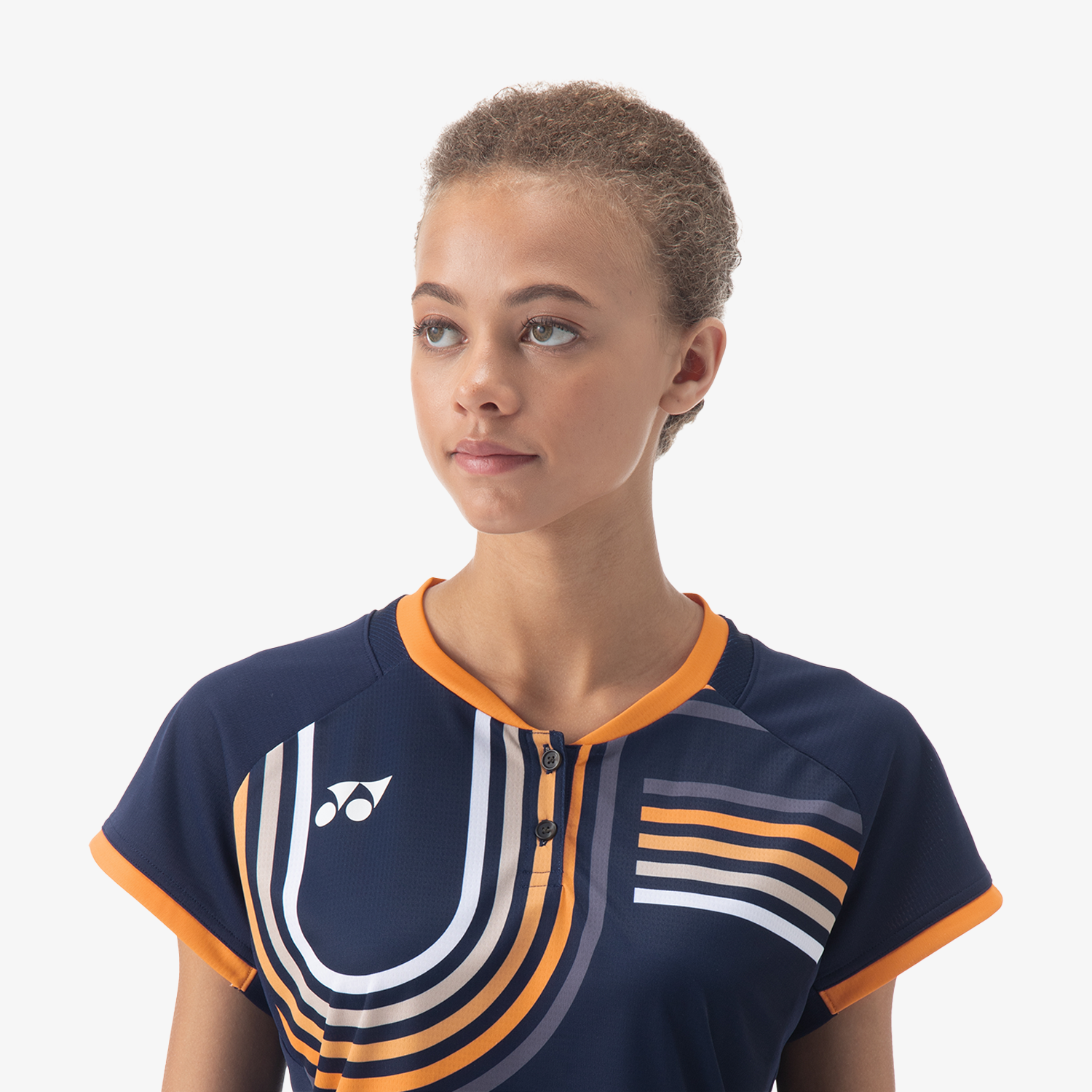 Yonex Women's Crew Neck Shirt 20854DKN (Dark Navy) facing left view