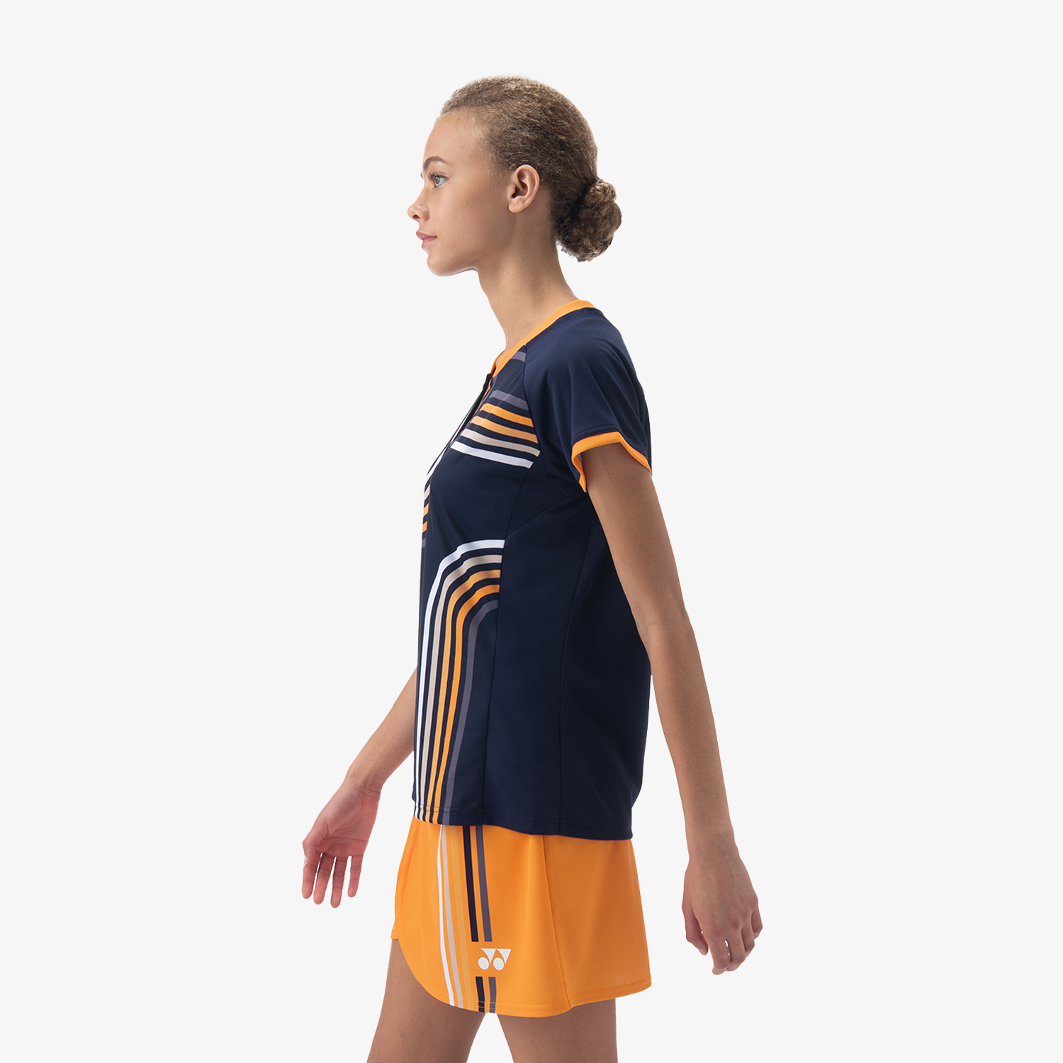 Yonex Women's Crew Neck Shirt 20854DKN (Dark Navy) left view