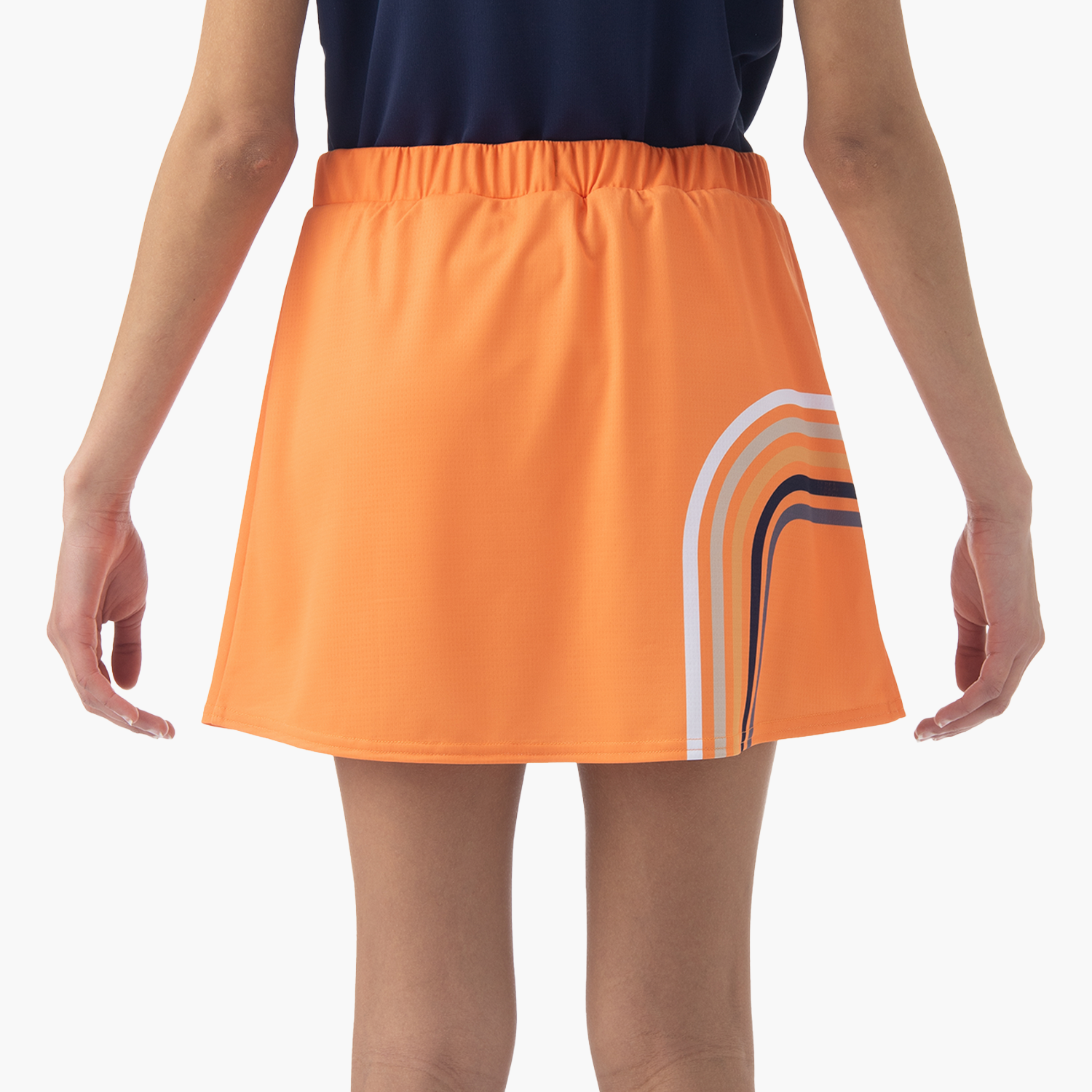 Yonex Women's Skirt With Inner Shorts 26156HO (High Orange) BEHIND VIEW