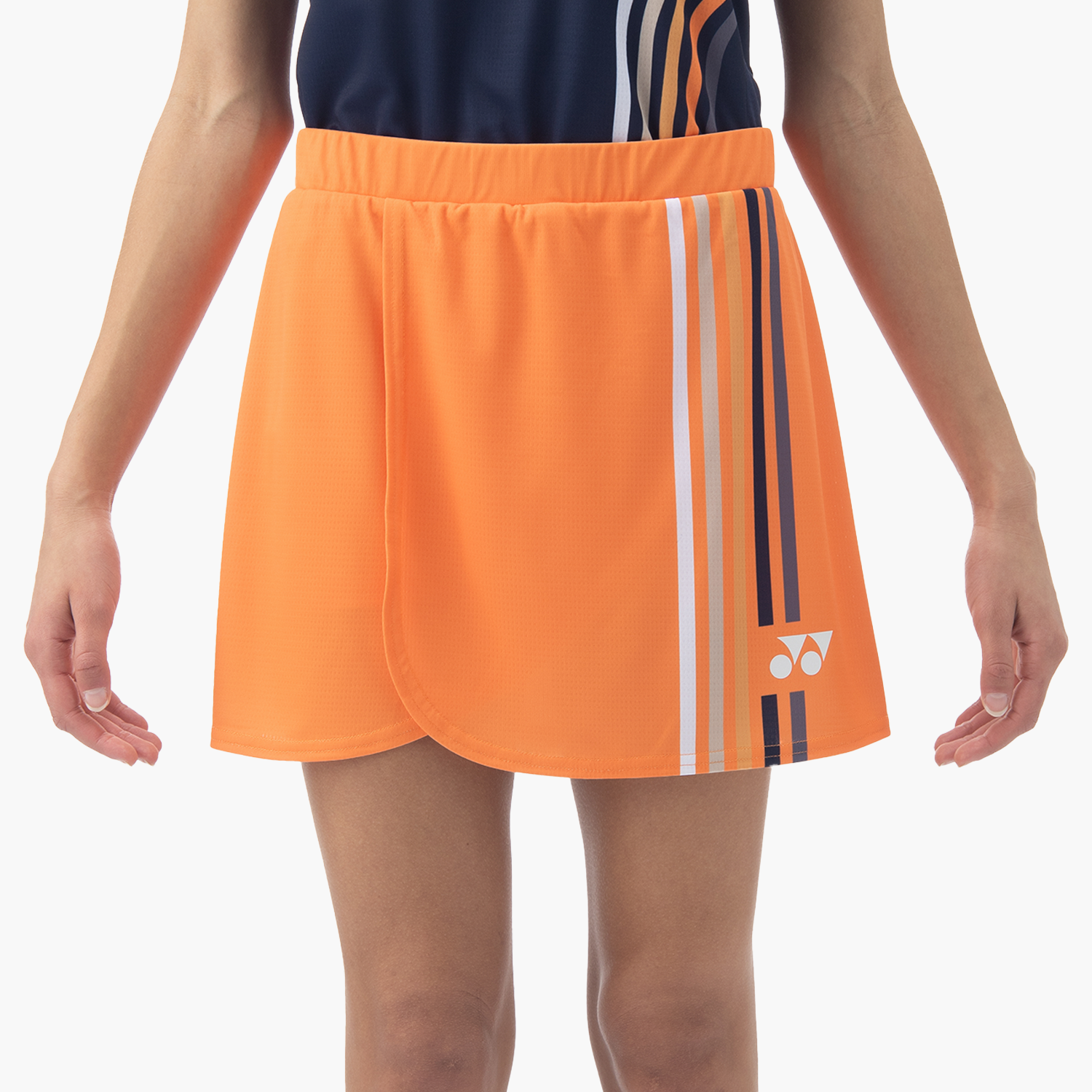 Yonex Women's Skirt With Inner Shorts 26156HO (High Orange) FRONT VIEW