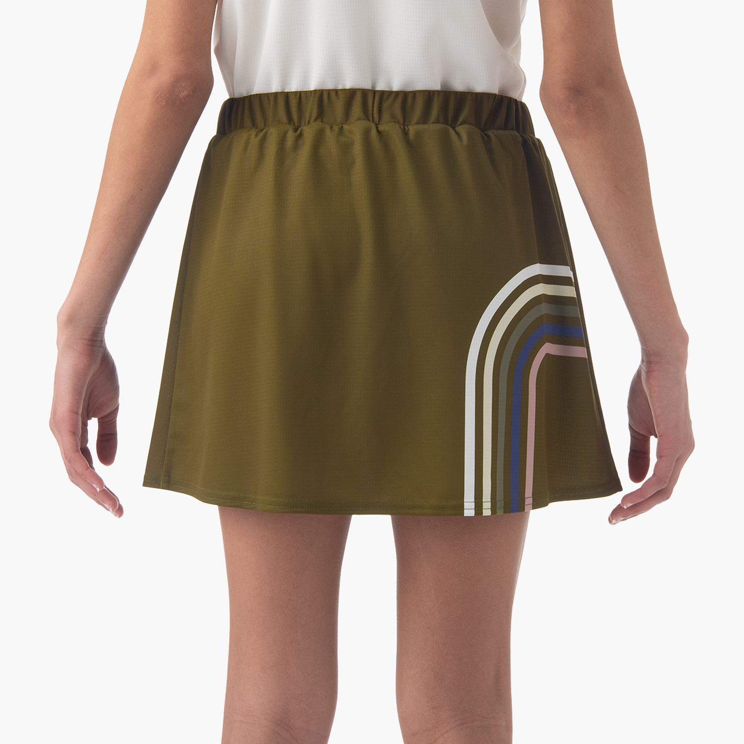 Yonex Women's Skirt With Inner Shorts 26156OBR (Oil Brown) BEHIND VIEW