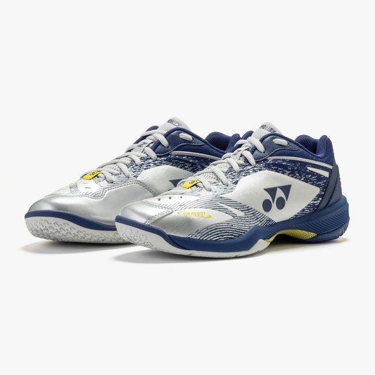Yonex x Viktor Axelsen Power Cushion 65 Z4 VA Men's Shoe (Silver/Navy) - PREORDER