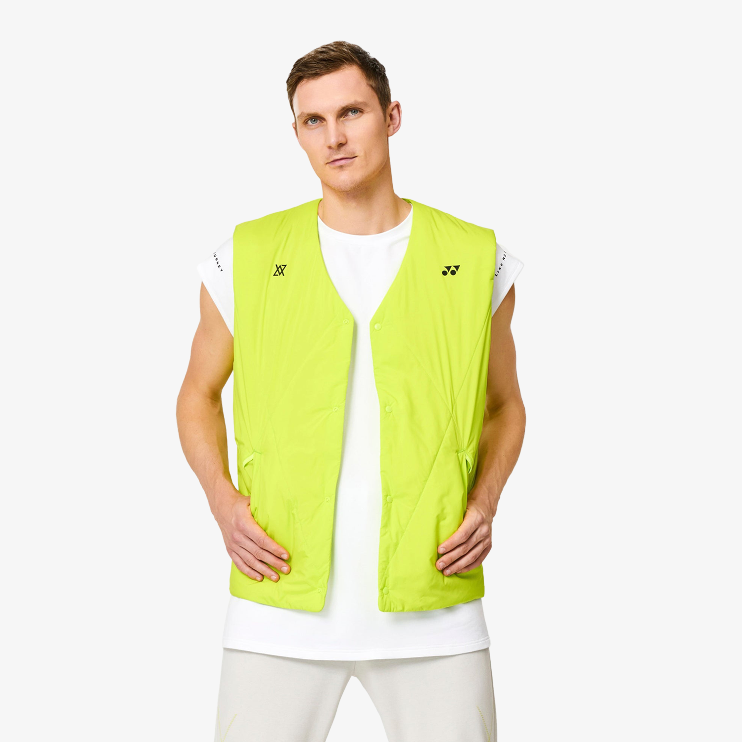 Yonex x Viktor Axelsen Unisex Padded Vest 90098FRL (Fresh Lime)