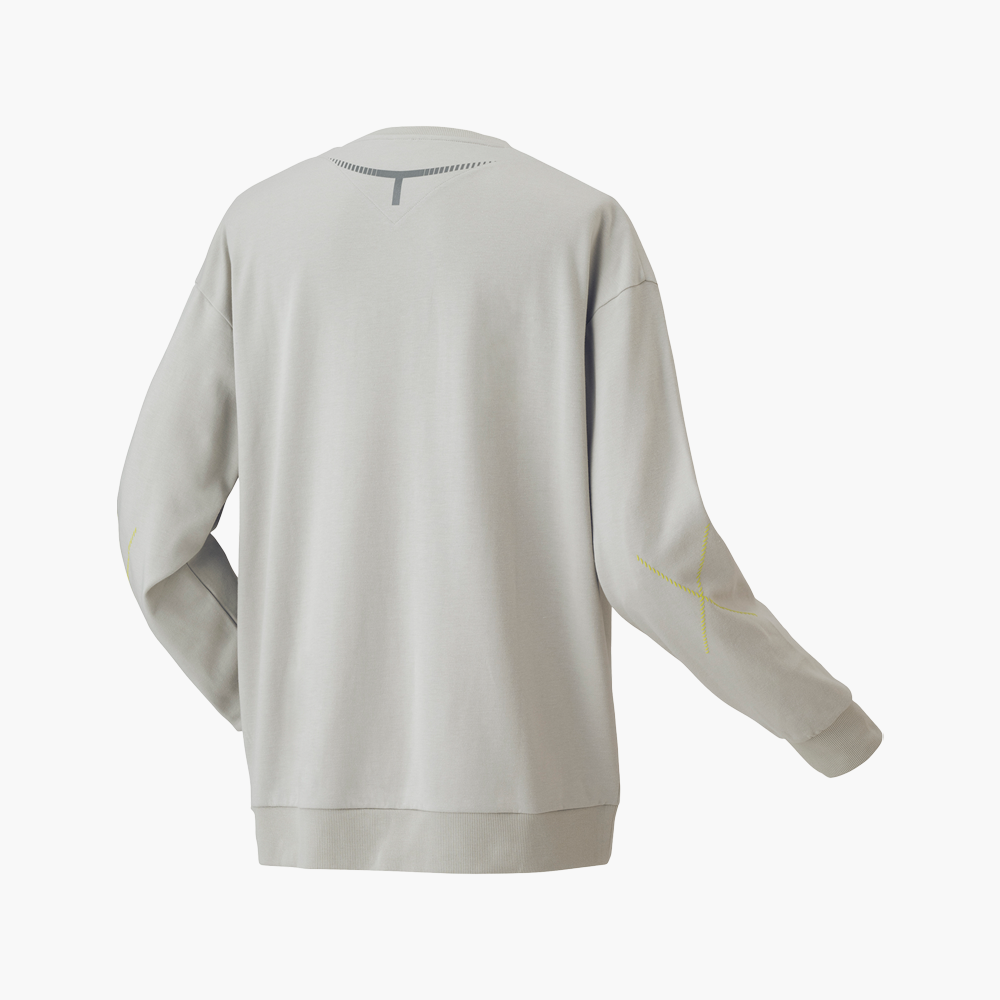Yonex x Viktor Axelsen Unisex Sweat Shirt 30101GRB (Grayish Beige Yonex x Viktor Axelsen Unisex Sweat Shirt 30101GRB (Grayish Beige