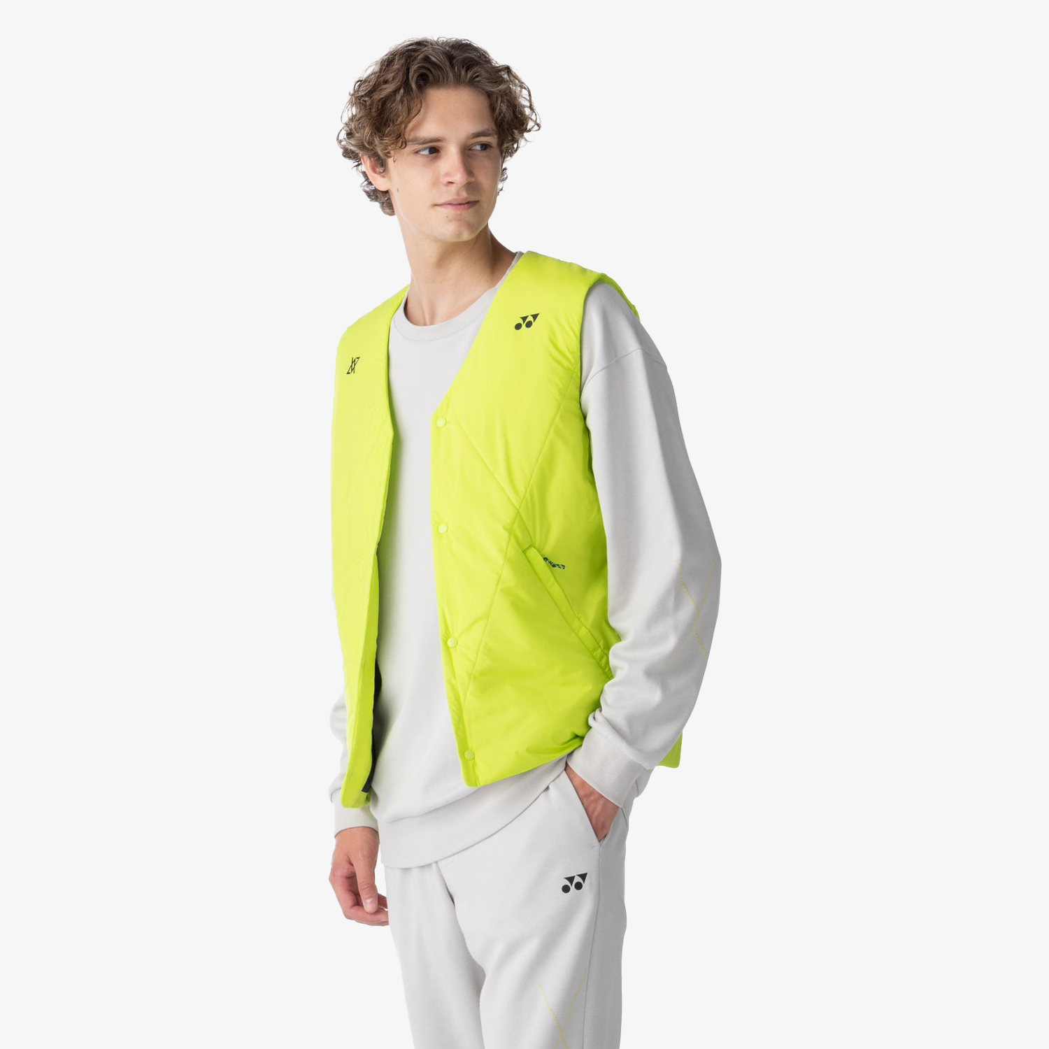 Yonex x Viktor Axelsen Unisex Sweat Shirt 30101GRB (Grayish Beige)