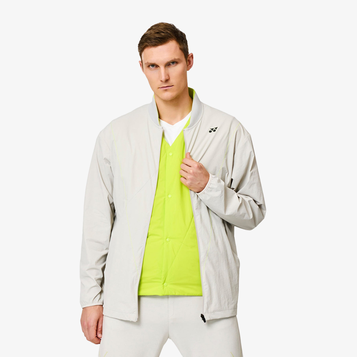 Yonex x Viktor Axelsen Unisex Warm-Up Jacket 50182GRB (Grayish Beige)