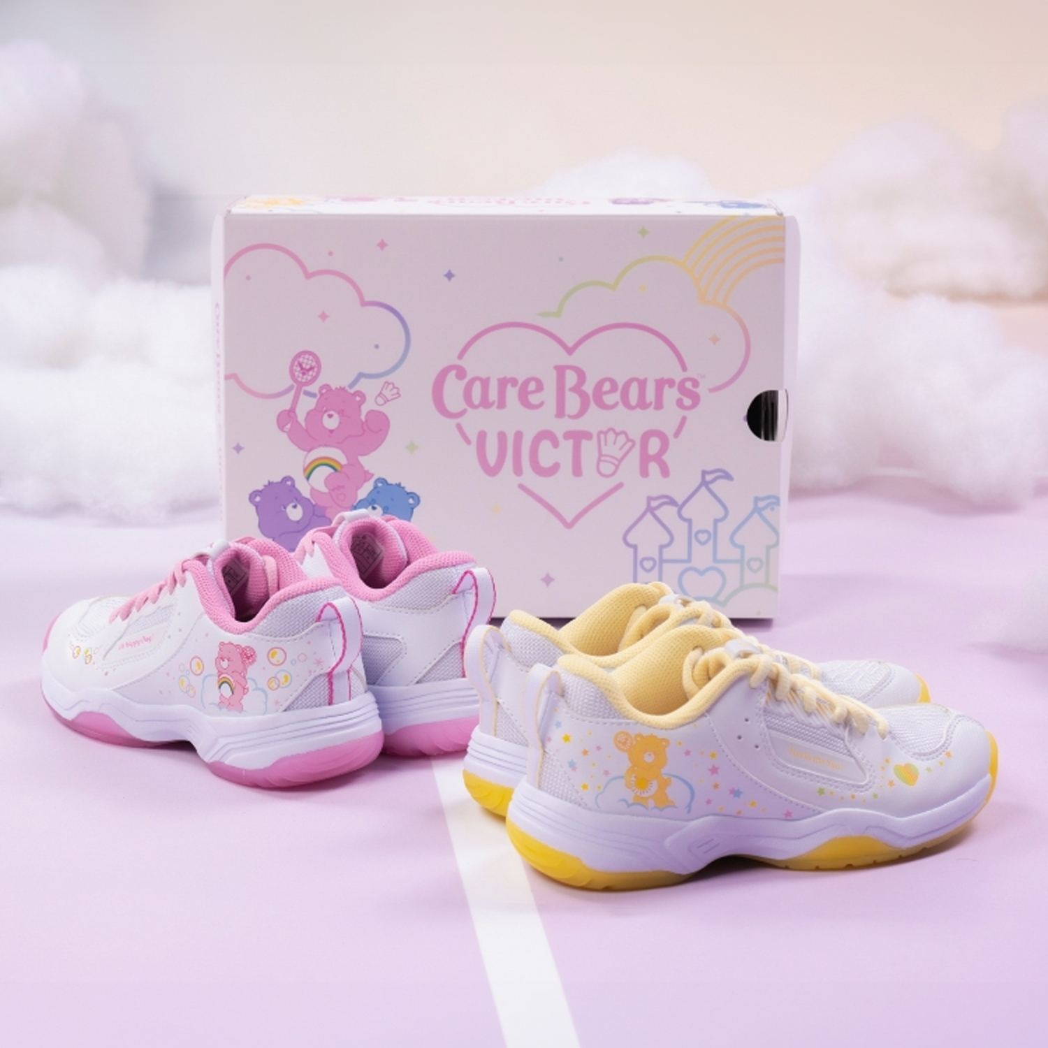 Victor x Care Bears Junior Court Shoes A-CBCJR AI (White/Pink)