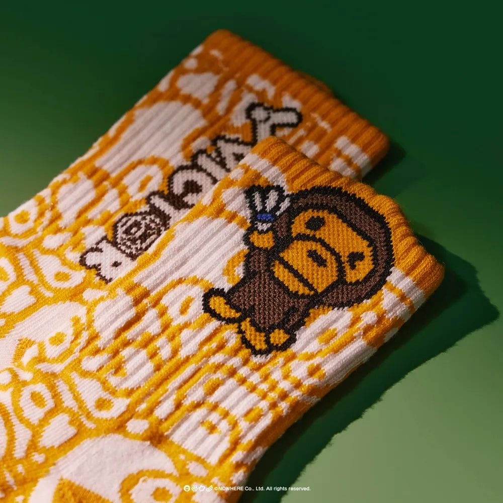 Victor x Baby Milo Store Junior Socks SK511JRBM-O (Ape Sun Camo) - COMING SOON