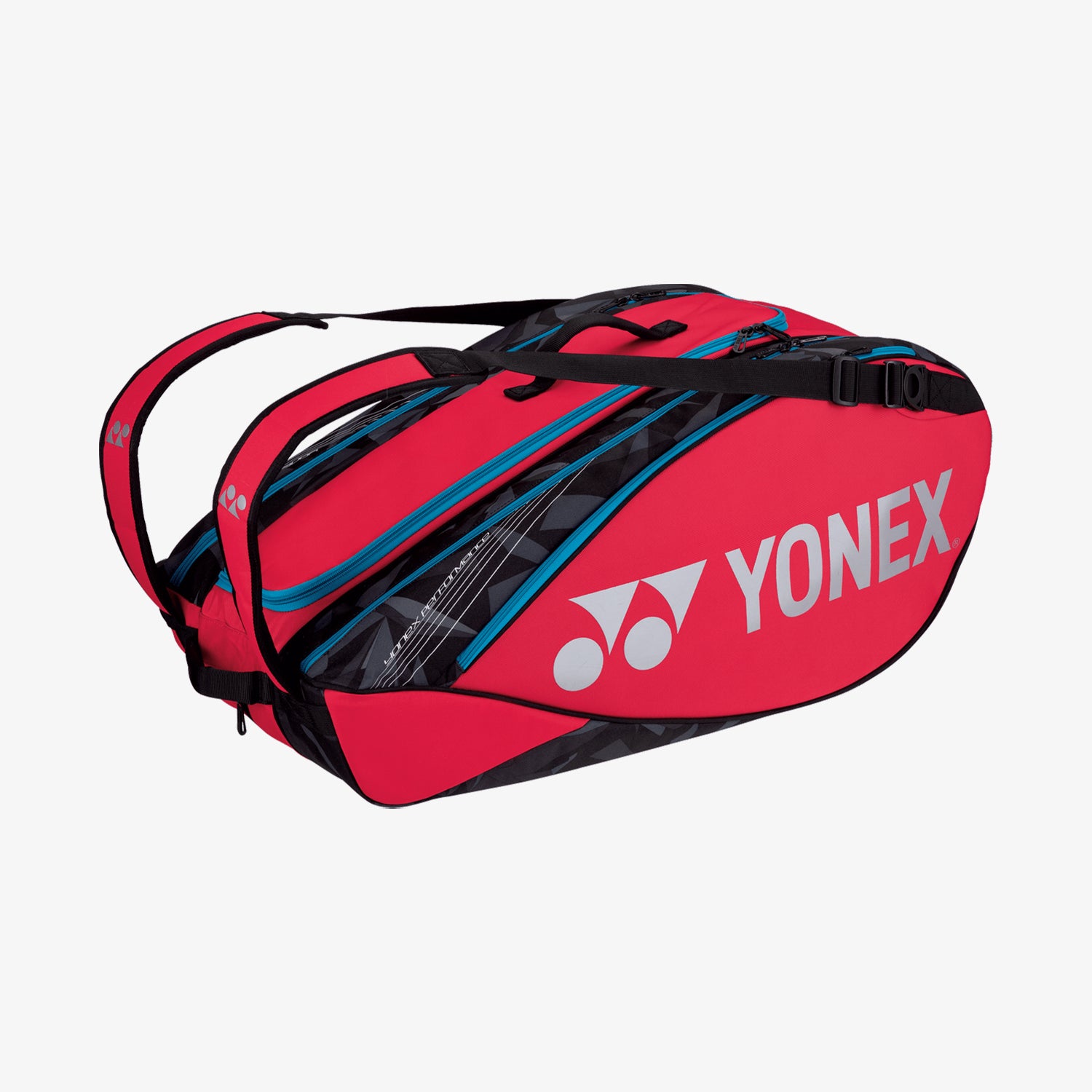 Yonex  BA92229 (Tango Red) 9pk Pro Badminton Tennis Racket Bag