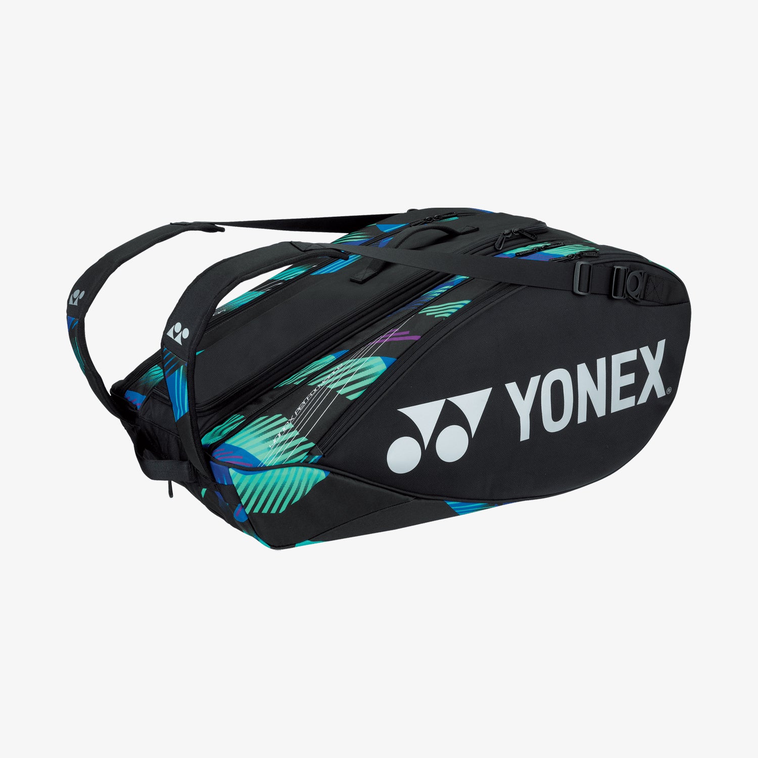 Yonex  BA92229 (Green Purple) 9pk Pro Badminton Tennis Racket Bag