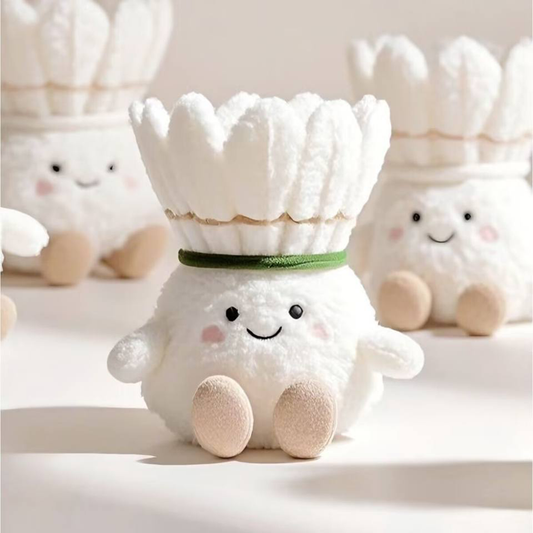 Badminton Shuttlecock Plush Bag Charm (White)
