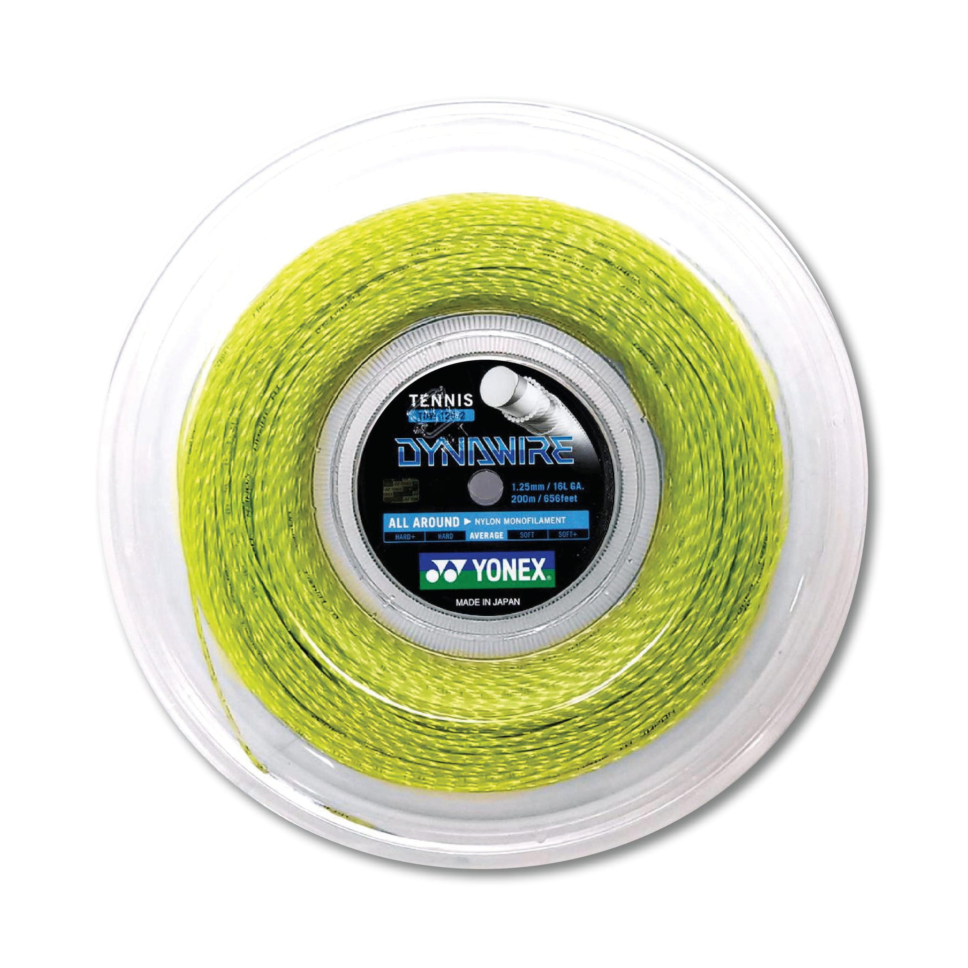 Yonex Dynawire 125 200m Tennis String - 16/1.25mm (Yellow)