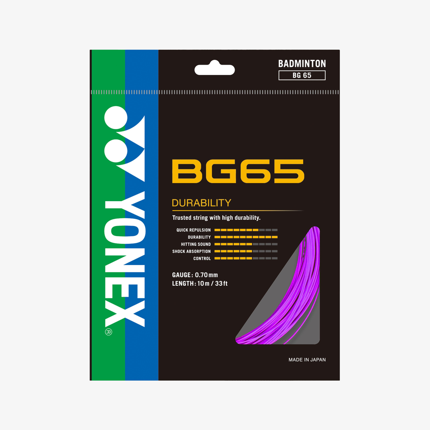 Yonex BG 65 10m Badminton String (9 Colors)