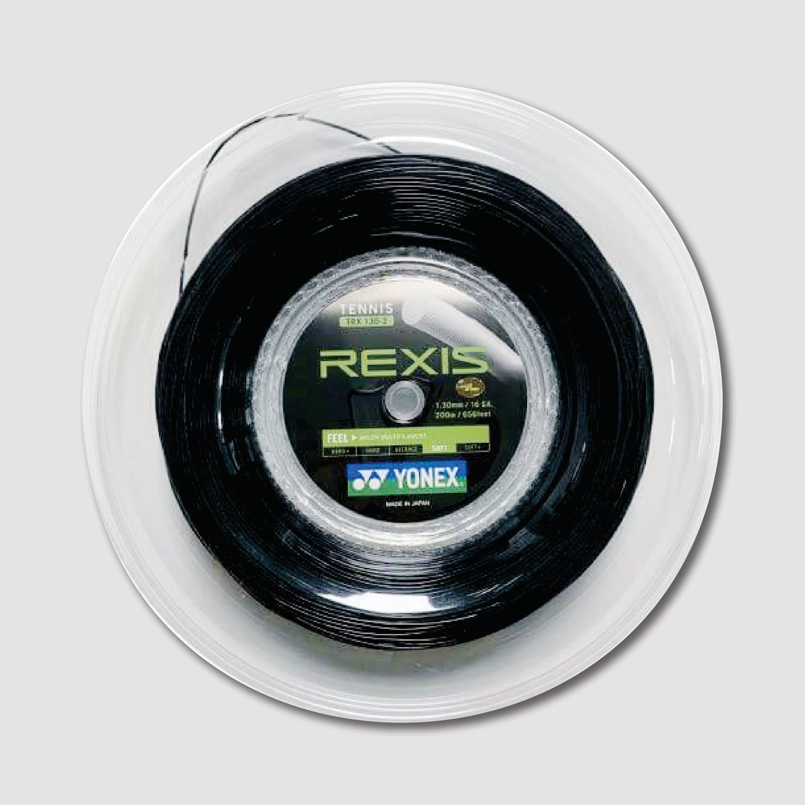 Yonex Rexis 130 Tennis String Reel 200m - 16 (Black) – JoyBadminton