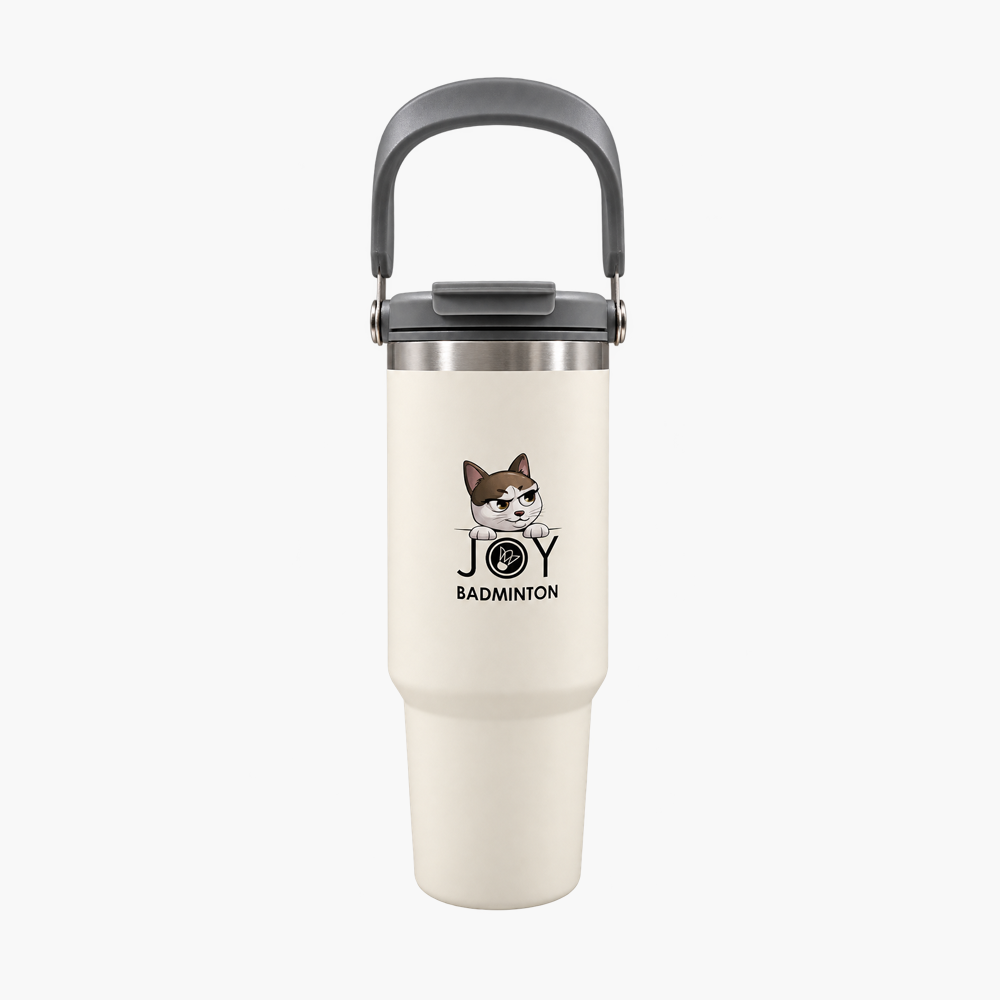 Joy 40oz Stainless Steel Flip Straw Tumbler (Ivory)