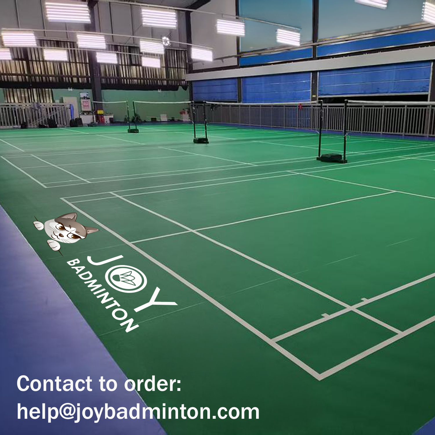 Tournament Grade Badminton Indoor Court Mat Sand Texture (8.0mm) (1 court)