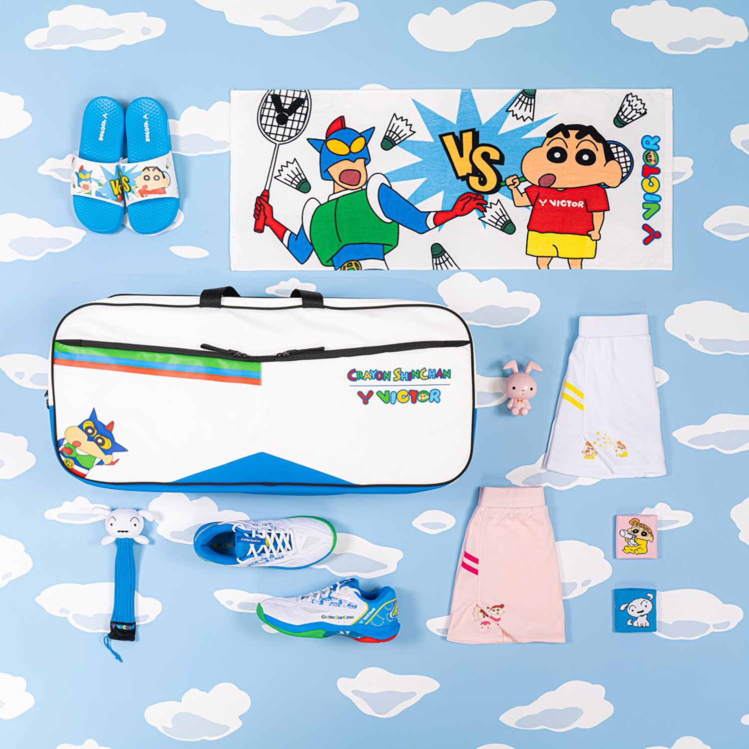 Victor x Crayon Shin Chan Junior Badminton Shoes A39JRCS-AF (White Victor x Crayon Shin Chan Junior Badminton Shoes A39JRCS-AF (White
