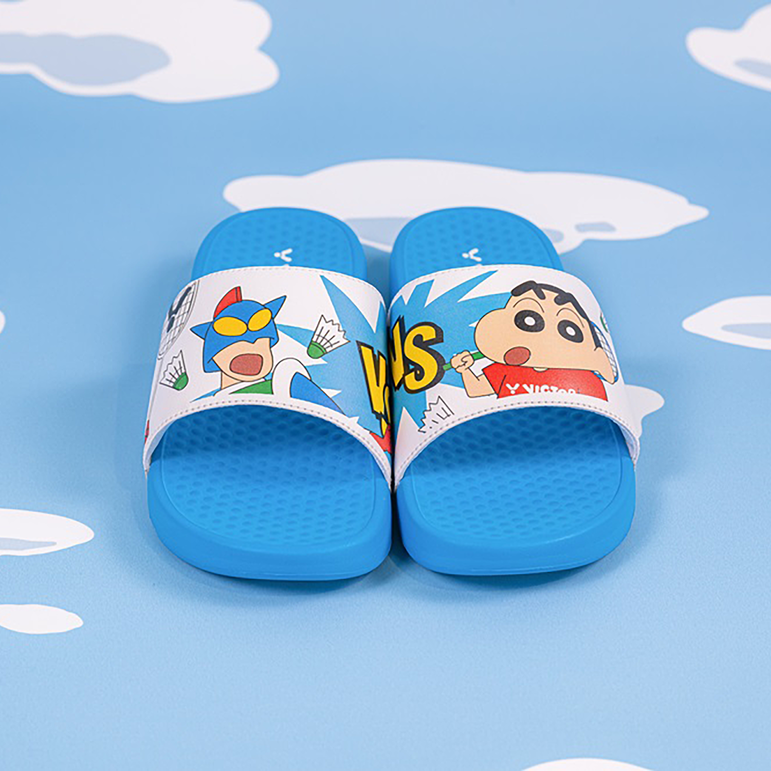 Victor x Crayon Shin Chan Slippers 008CS-FA (White/Blue) 