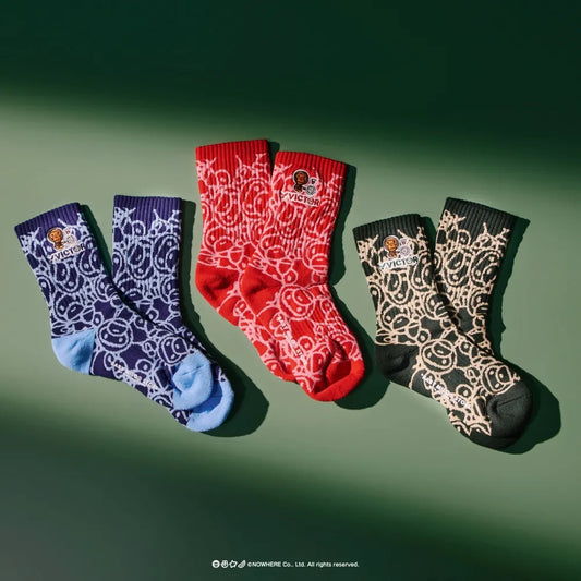Victor x Baby Milo Store Women's Socks SK510BM-F (Sky Camo) - COMING SOON