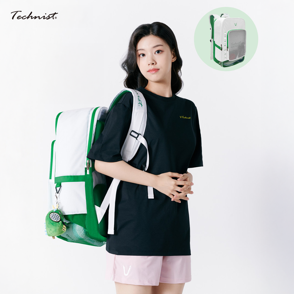 Technist TNB-5486 Racket Backpack (White/Green)