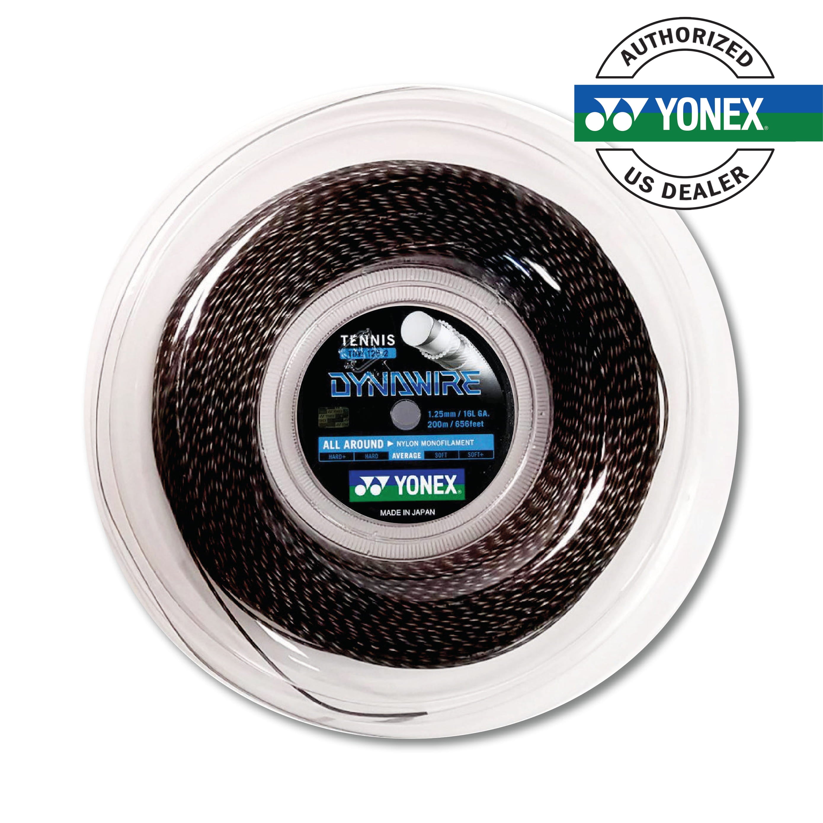 Yonex Dynawire 125 200m Tennis String - 16/1.25mm (Black)