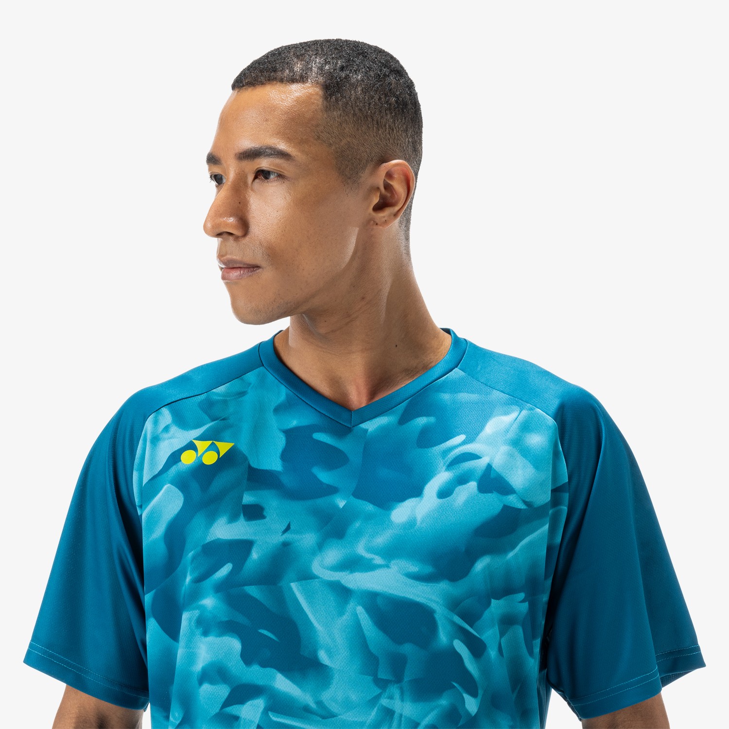 Yonex Men's Crew Neck Shirts YM0033 (Blue Green)